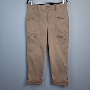 Democracy Tan Ankle Cropped Pants